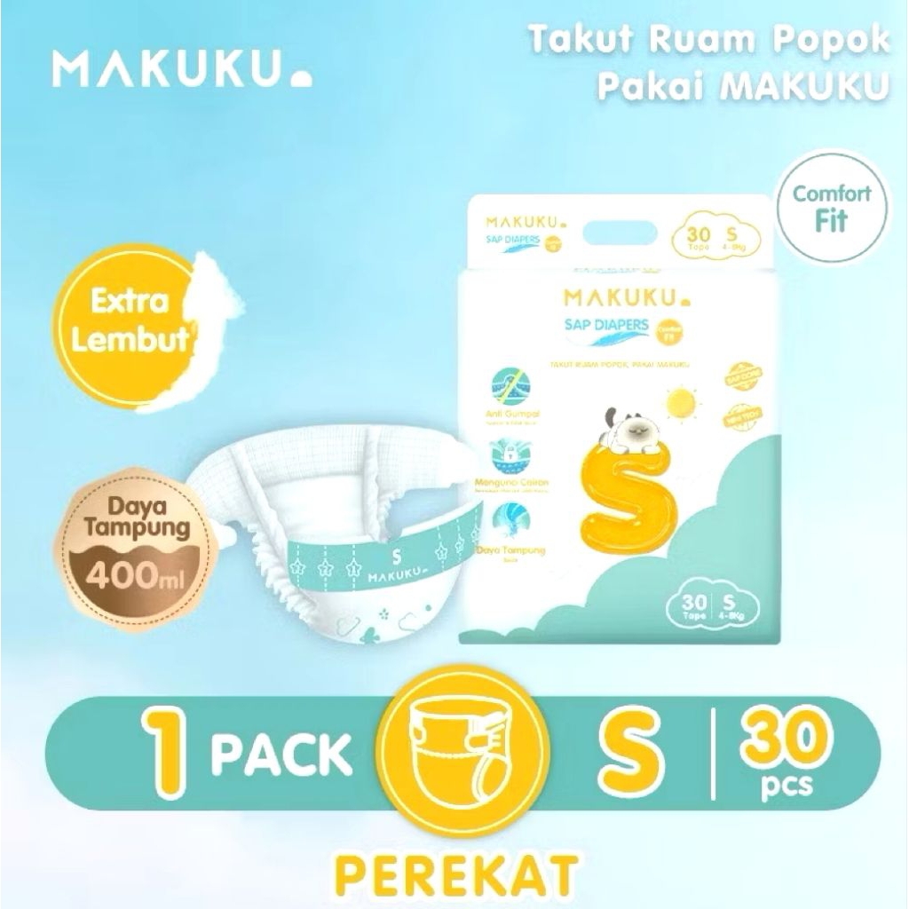 Makuku Comfort Fit S30 Perekat, Makuku S30 Perekat