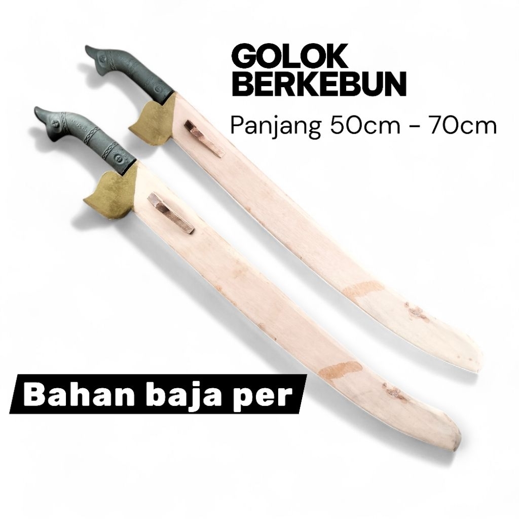 GolokPotong kayu semak berkebun panjang baja asli