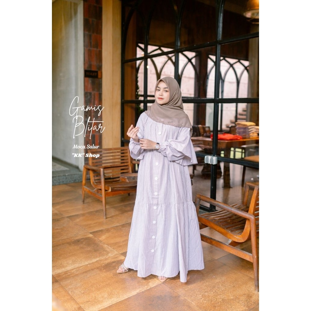 Gamis Blitar | Gamis Salur | Gamis Motif Salur
