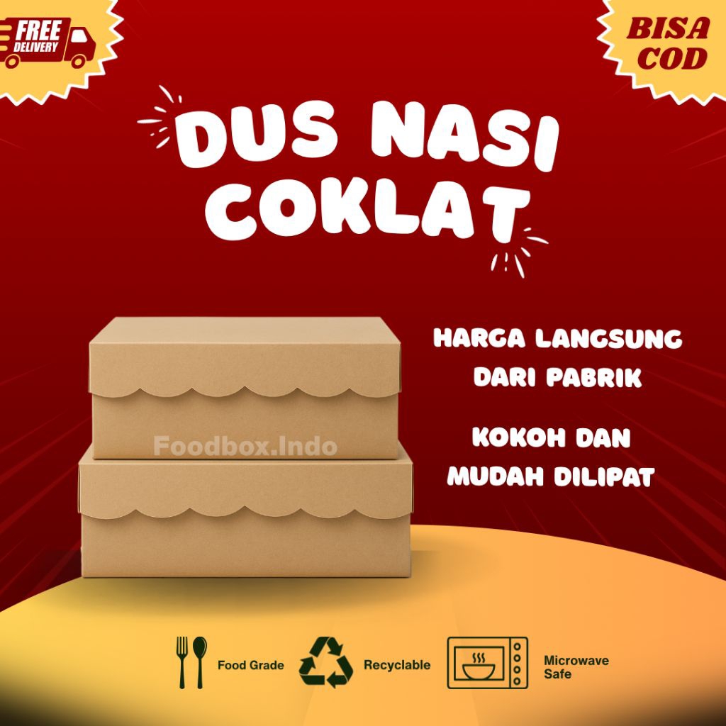 Kardus nasi coklat / dus nasi coklat
