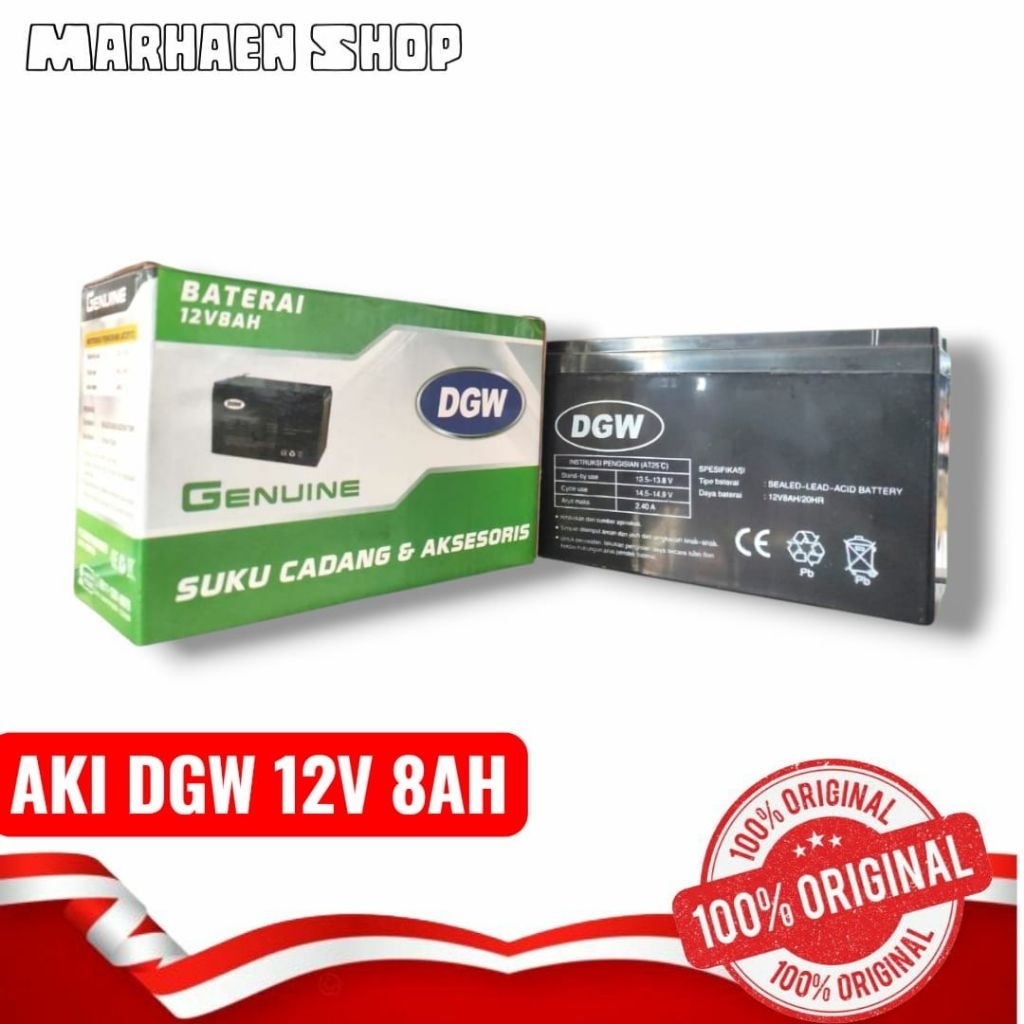Aki DGW Tangki Sprayer Elektrik 12v 8Ah UPS Stabilizer