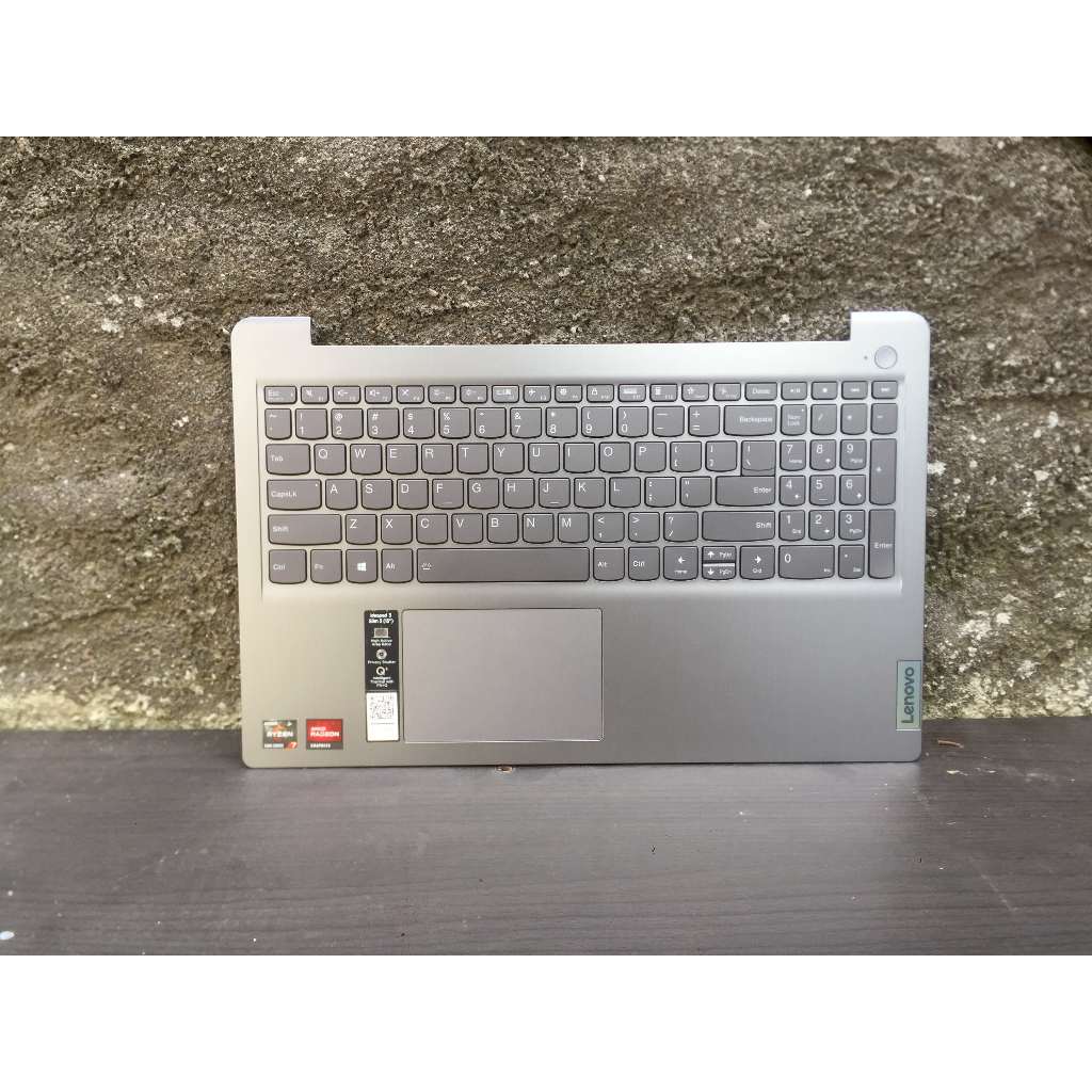 Top case Palm Rest Frame Keyboard Lenovo Ideapad 3 Slim 3 15 inci silver
