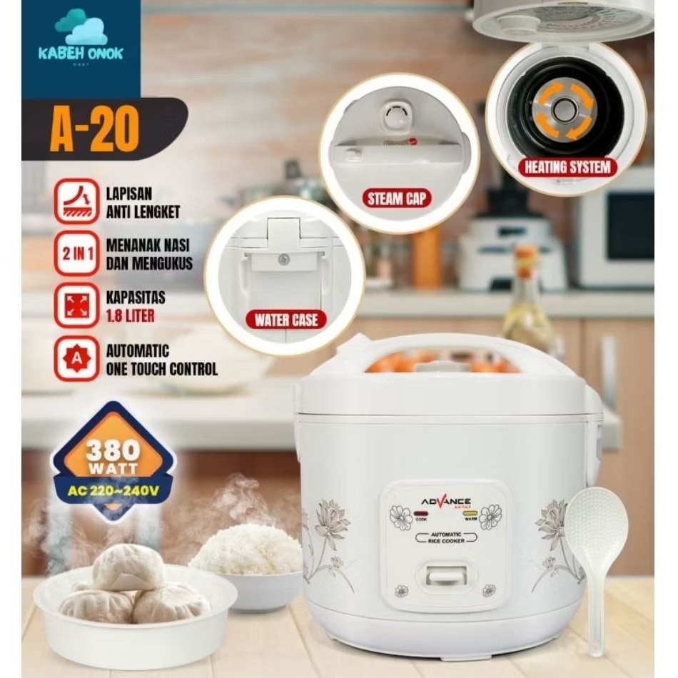 Magic Com 1.8 Liter Advance A-20 / Advance A20 A 20