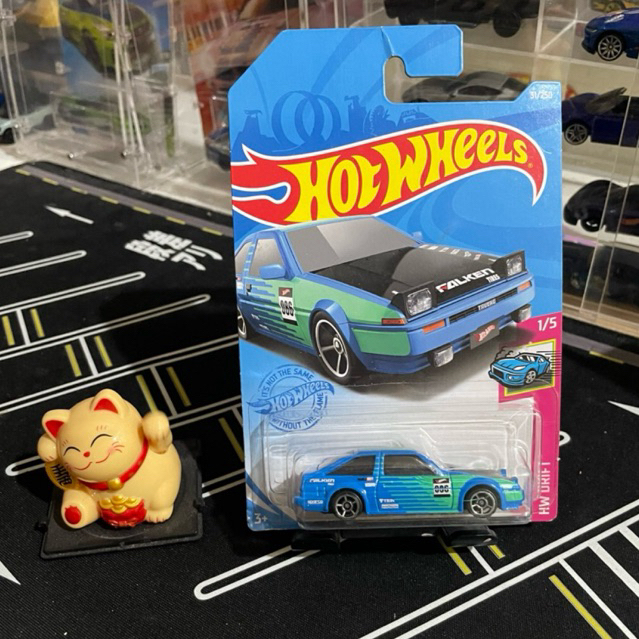 HOTWHEELS TOYOTA AE86 SPRINTER TRUENO FALKEN