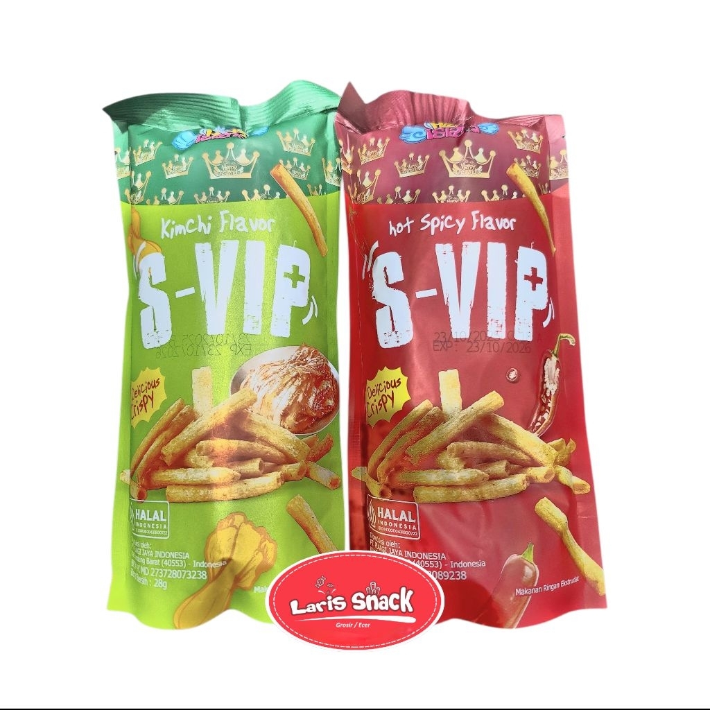 Happy Island S-VIP Delicious Crispy Snack Aneka Rasa (Isi 10 Bks)