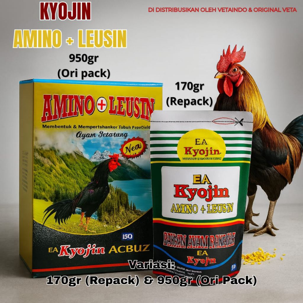 KYOJIN ALBUZ AMINO+LEUSIN 950gr PAKAN AYAM PETARUNG TUBUH PROPORSIONAL