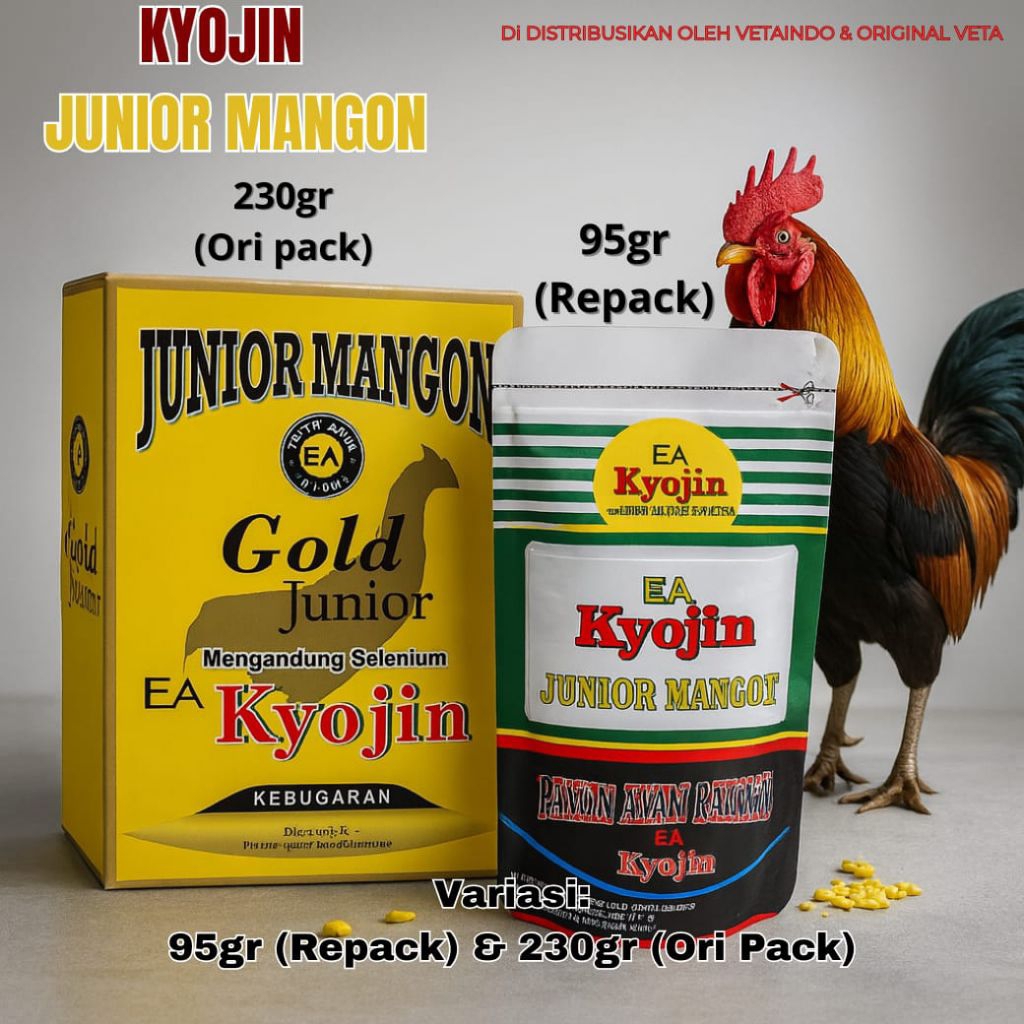 KYOJIN JUNIOR MANGON 230gr PAKAN AYAM RAKSASA KEBUGARAN AYAM HOBI GOLD