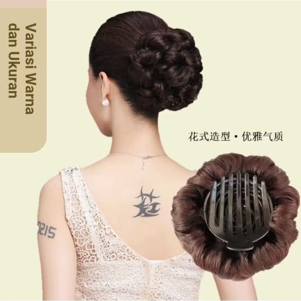 ( BISA COD ) SANGGUL SANGGUL INSTAN MODERN GAYA KOREA STYLE SANGGUL PESTA