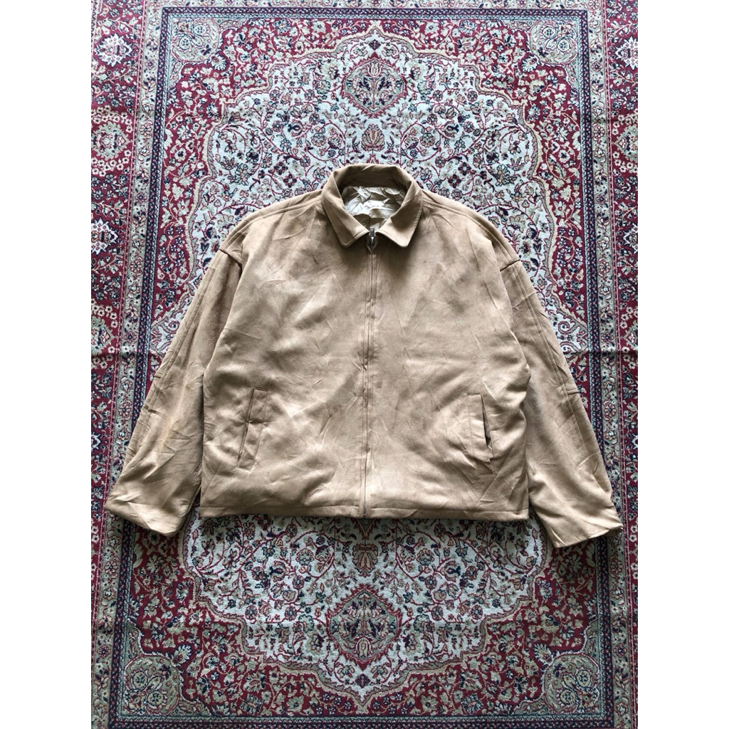 Irony Parno faux suede work jacket Vintage suede work jacket H596