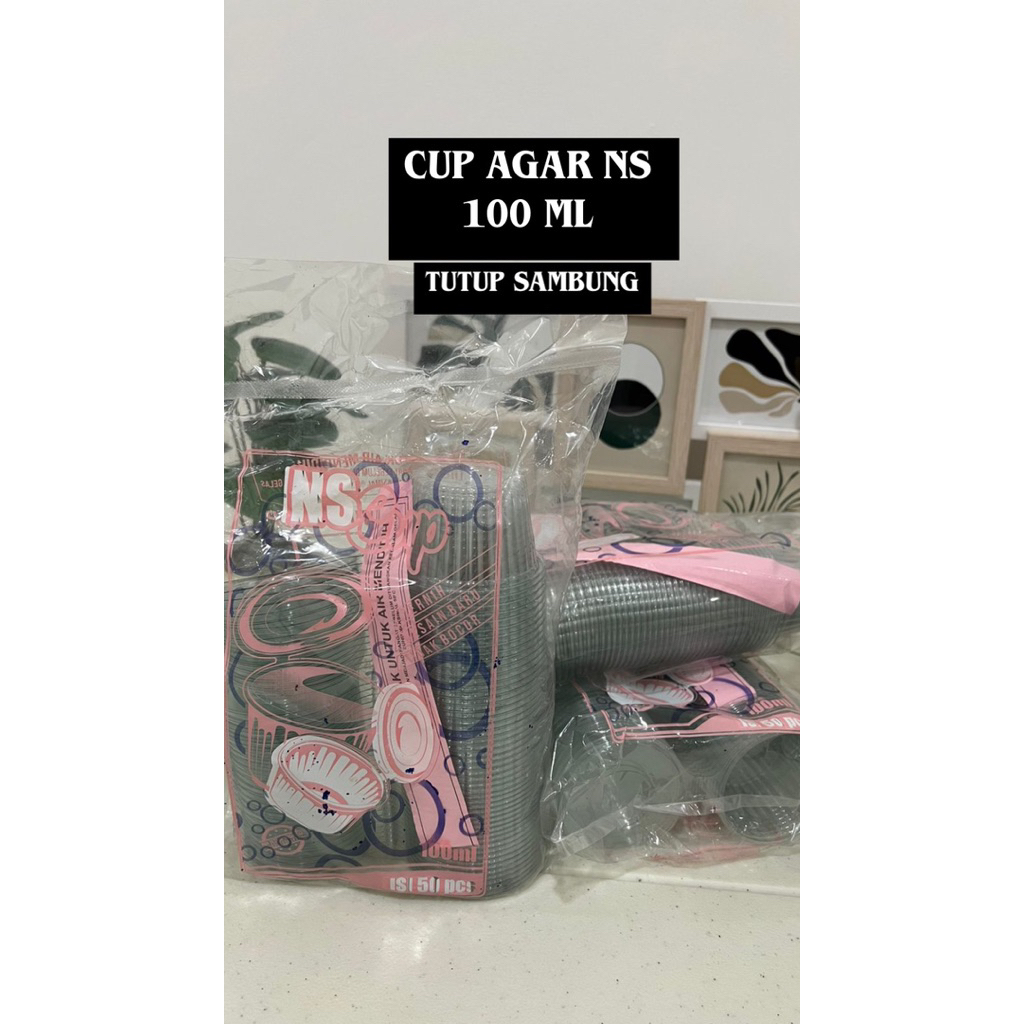 Cup agar NS 100 ml tutup sambung