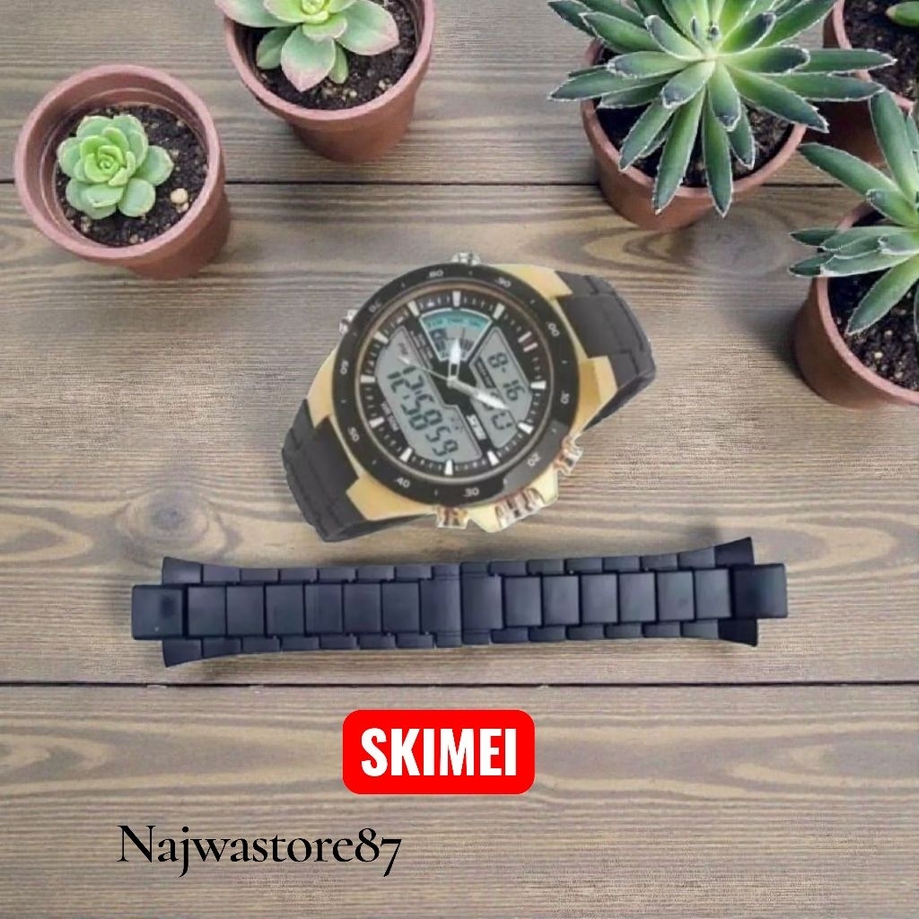 strap tali jam tangan rantai SKIMEI 1016 rantai plastik