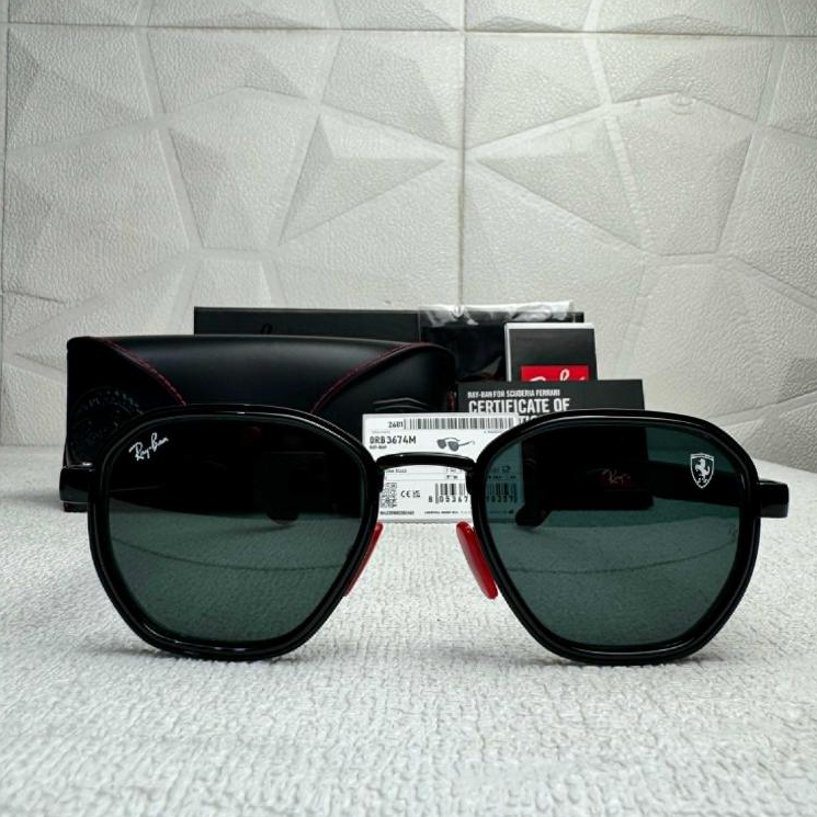 Kacamata RayBan Scuderia Ferrari RB3674-M F028/B1 145 Black Original