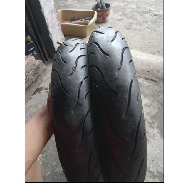 SEPASANG BAN MICHELIN 80/90&90/90 RING 14 TUBLES