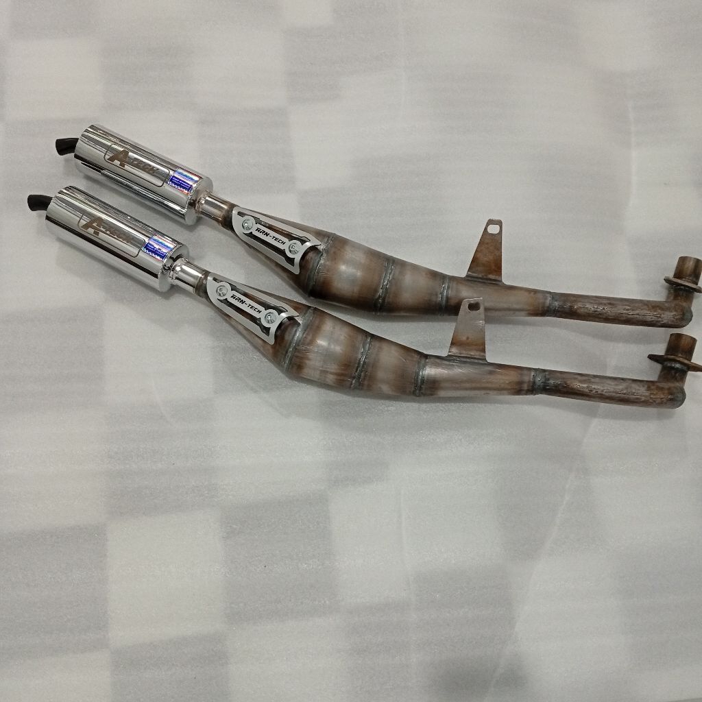 knalpot RC100/BRAVO ORIGINAL A-TECH TAMENG ARN-TECH MODEL CLEAR