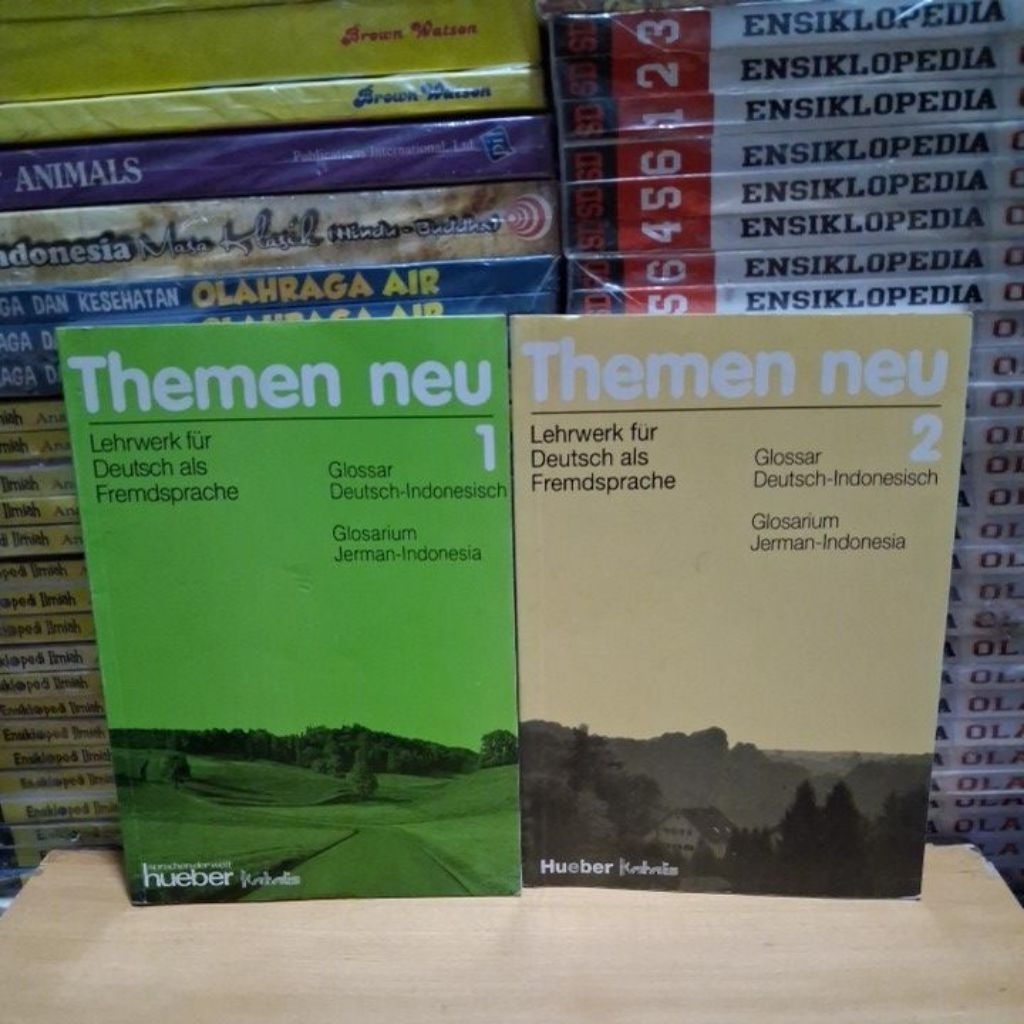 Buku Original Themen neu Lehrwerk fur Deutsch als Fremdspracha 1, 2 Glossar Deutsch - Indonesisch , 