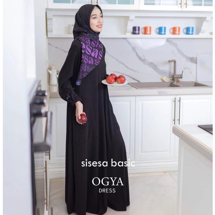 [SILMIKAFF] SISESA Dress OGYA Gamis Syari Hijab Jilbab Ready Si.Se.Sa CASUAL TRENDY
