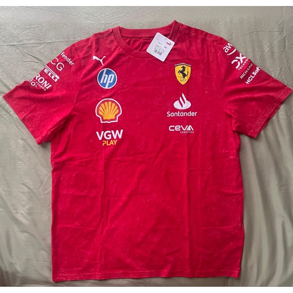 Kaos T-Shirt Ferrari F1 Driver Issue Las Vegas Special Edition 2024 Puma