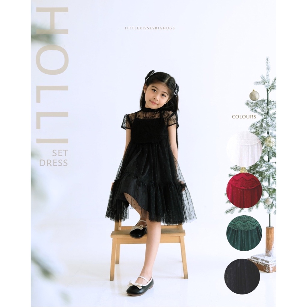 Littlekisses: Holli Set Dress (Dress pesta tutu Anak & Dewasa)