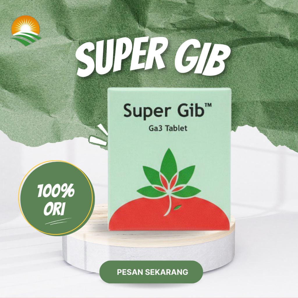 Super Gib G3A 5 g - ZPT Asam Giberelid | Pemanjangan Batang &  Pembesaran Buah