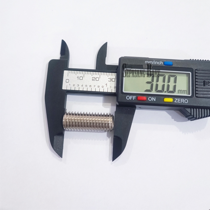 M12 x 30 Baut L Tanam L Set Stainless 304 M12x30