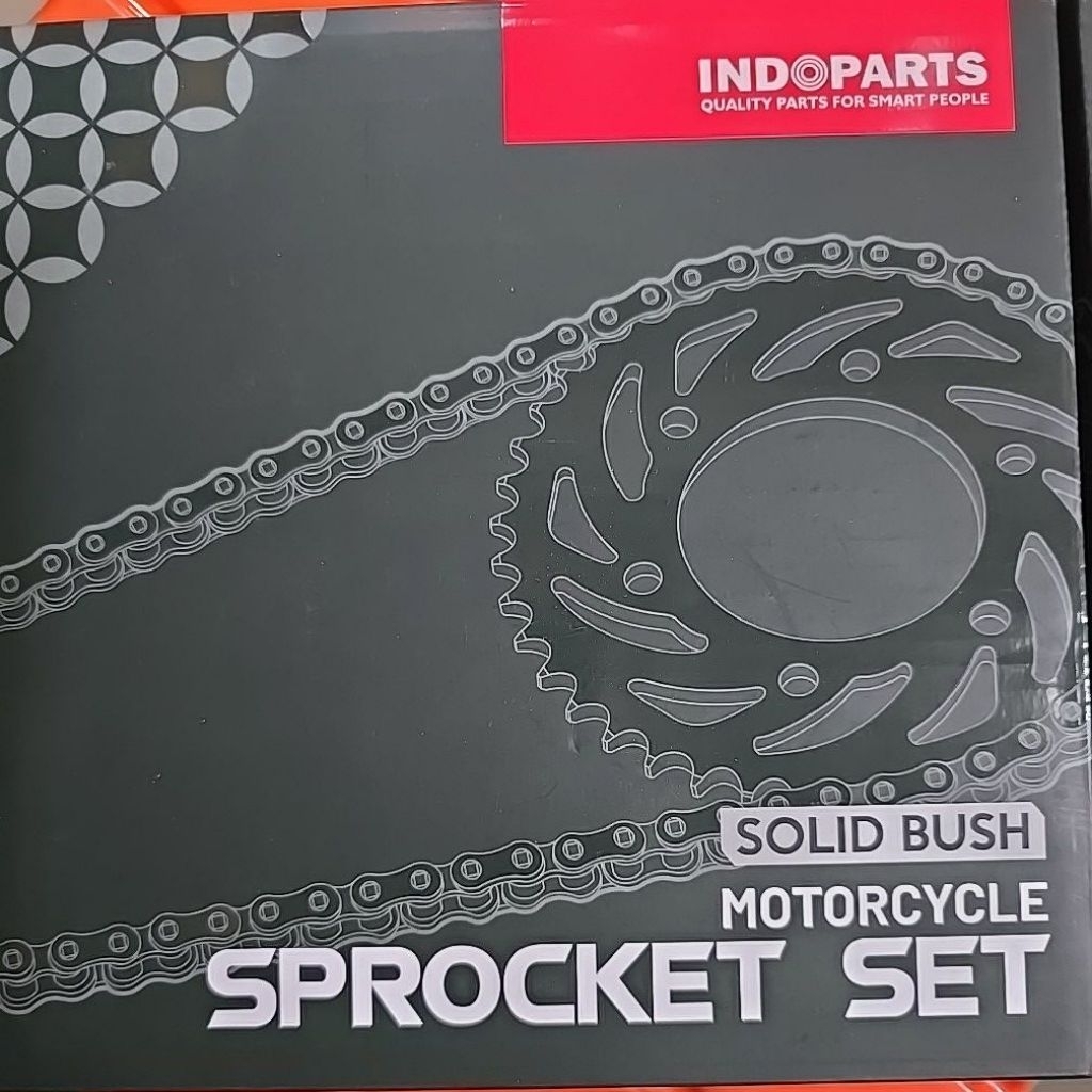 GEAR/GIR SET INDOPARTS KTL BUAT MOTOR HONDA SUPRA FIT NEW 40T,SUPRA X 125,BLADE NWE FI,KARISMA