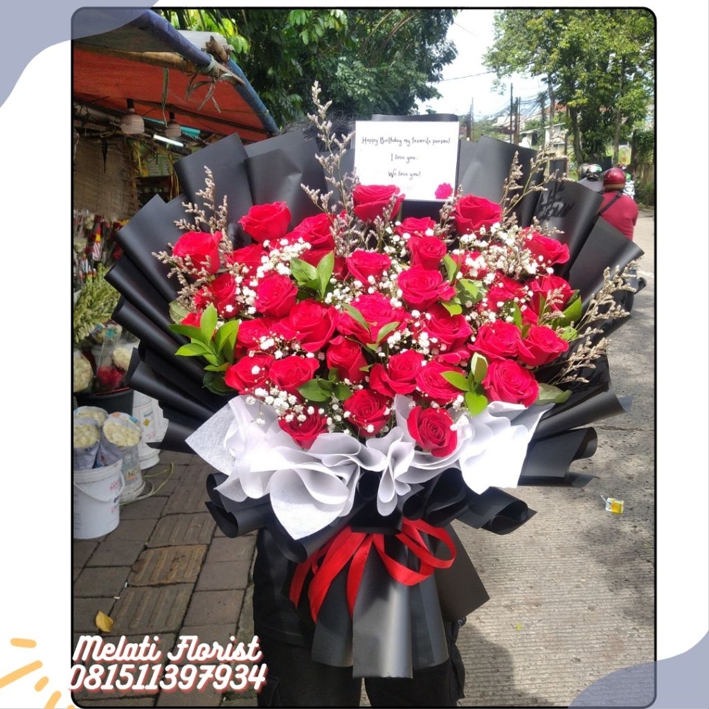Hand Buket bunga asli | Hand buket bunga mawar | hand buket bunga mawar merah besar buket bogor | ha