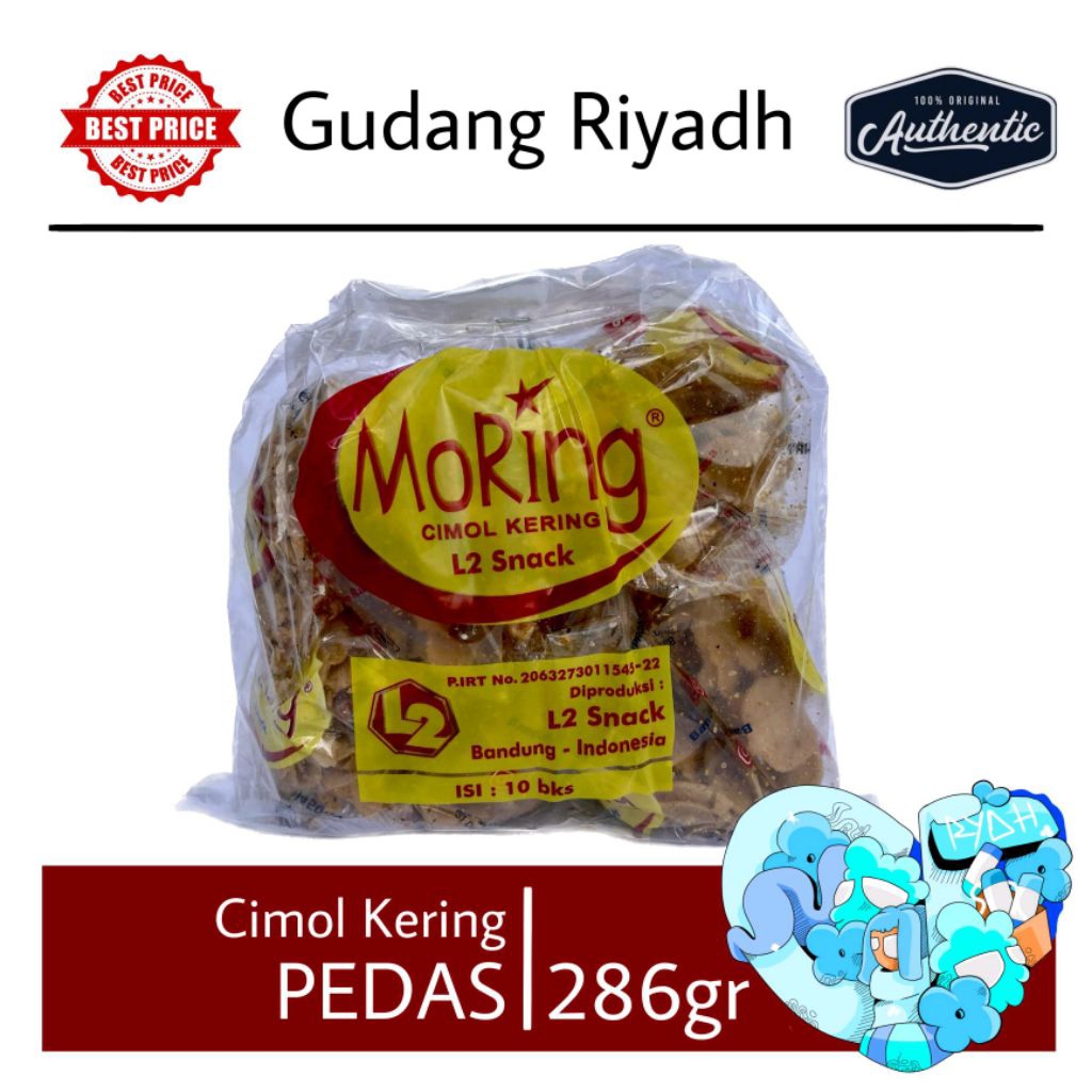 Makanan Ringan Moring Cimol Kering Renceng