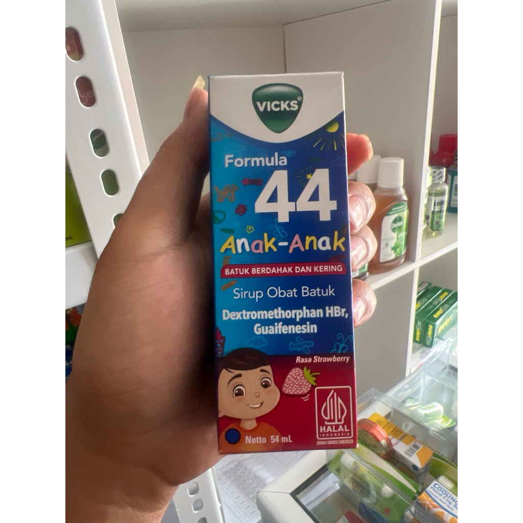 VICKS FORMULA 44 SIRUP OBAT BATUK VICK BATUK TIDAK BERDAHAK BERSIN ALERGI