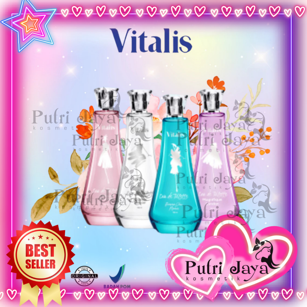 VITALIS  Eau de Toilette 100ml [Botol Kaca]UNZA.