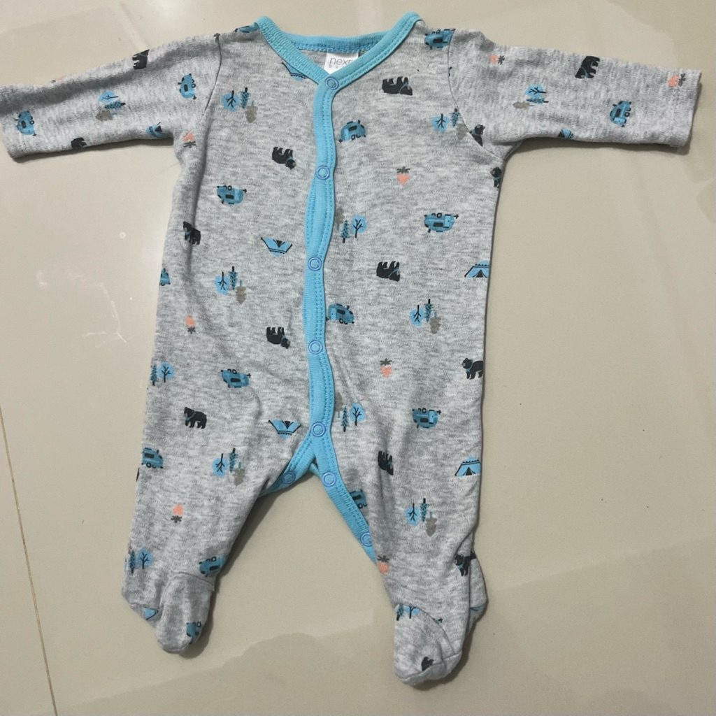 (3mo) Next Sleepsuit Baby Boy Piyama Bayi Baju Tidur Second Preloved
