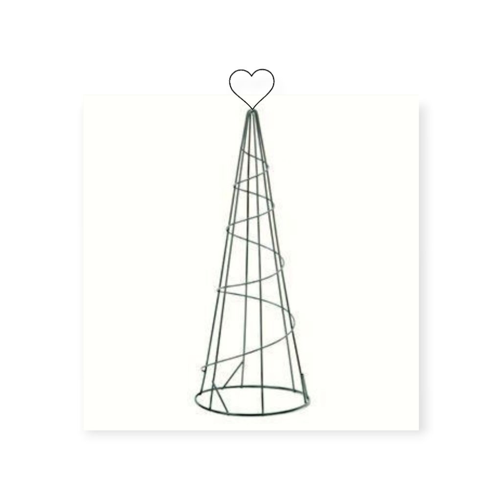 custome rangka pohon natal + love