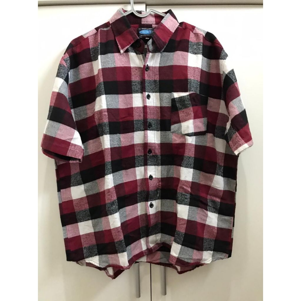 kemeja cowok preloved, kemeja kerja flanel
