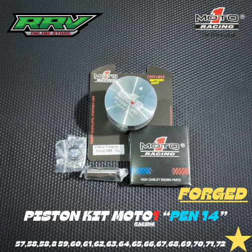 Seher Kit Moto1 Pen 14 Forged Ukuran 58/58.5/59/60/61/62/63/64/65/66/67/68/69/70/71/72 MM Piston Men