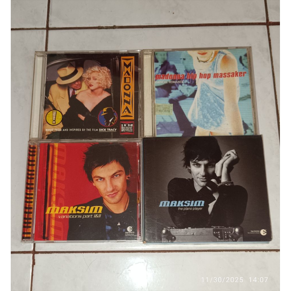cd MADONNA-Breatless / MADONNA HIP HOP MASSAKER-Radical Romance / MAKSIM-Variations Part I & II / MA