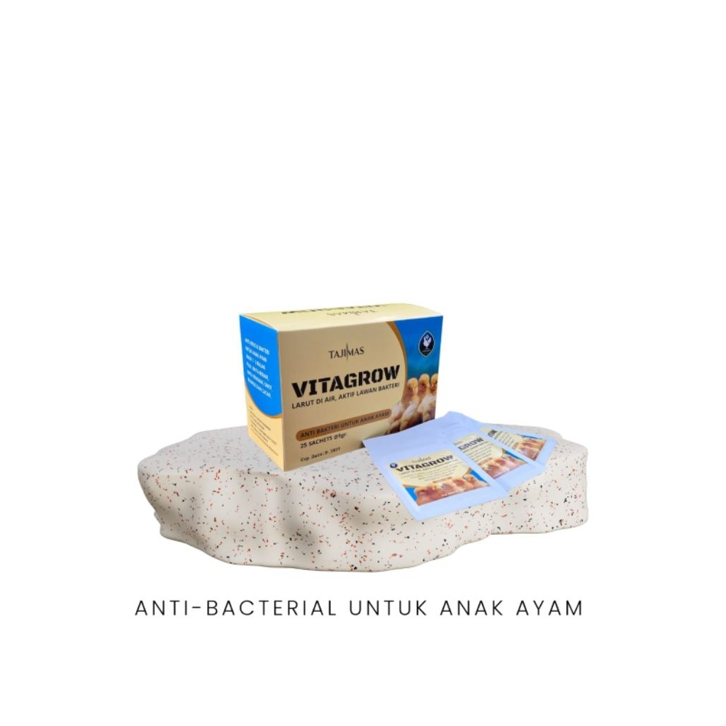 Obat Anak Ayam DOC Anti Virus & Bakteri  Atasi Pilek Mata Bengkak Berair | Vitagrow Tajimas.isi25sac
