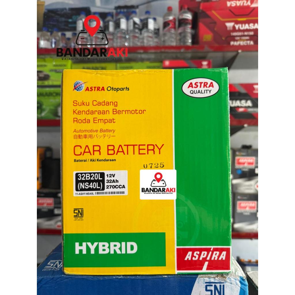 AKI MOBIL ASPIRA HYBRID NS40 / NS40L JAMINAN 100% ORIGINAL ASTRA