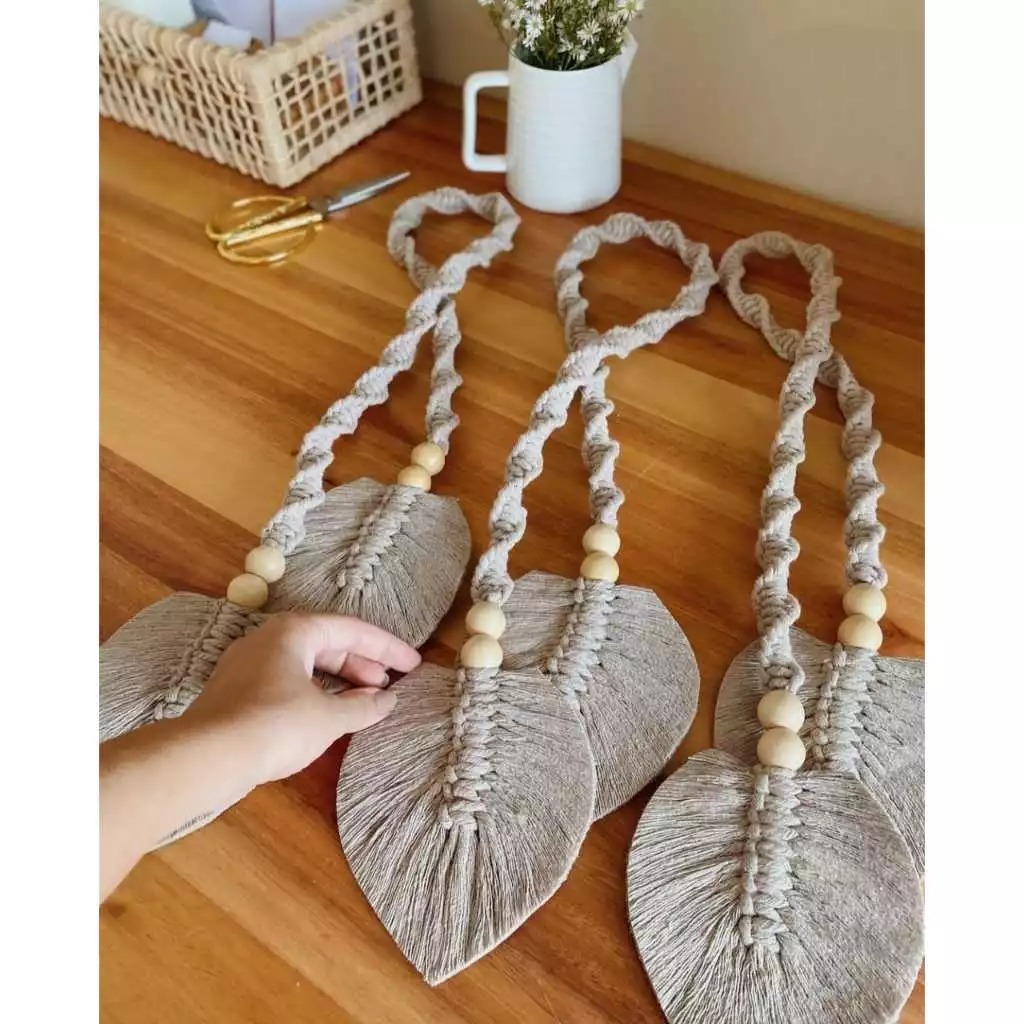 Tali gorden Macrame/macrame ikat gorden/ dekorasi rumah/ hiasan rumah
