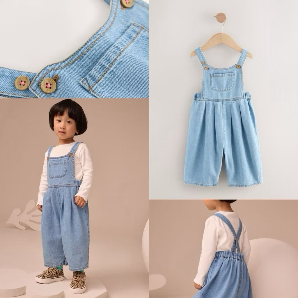 NEXT Denim Long Leg Dungarees @195