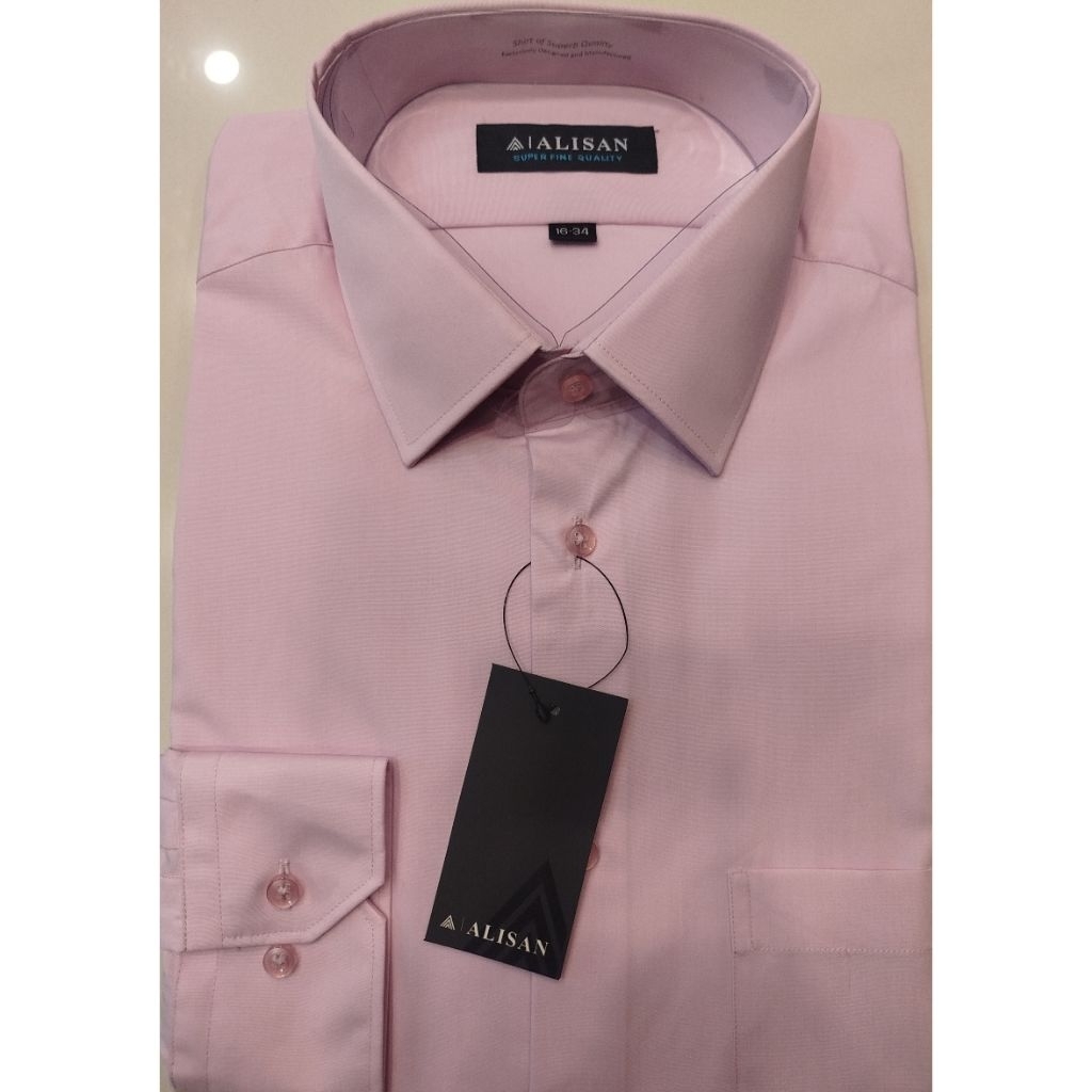 Alisan Kemeja Polos Panjang Lilac Reguler