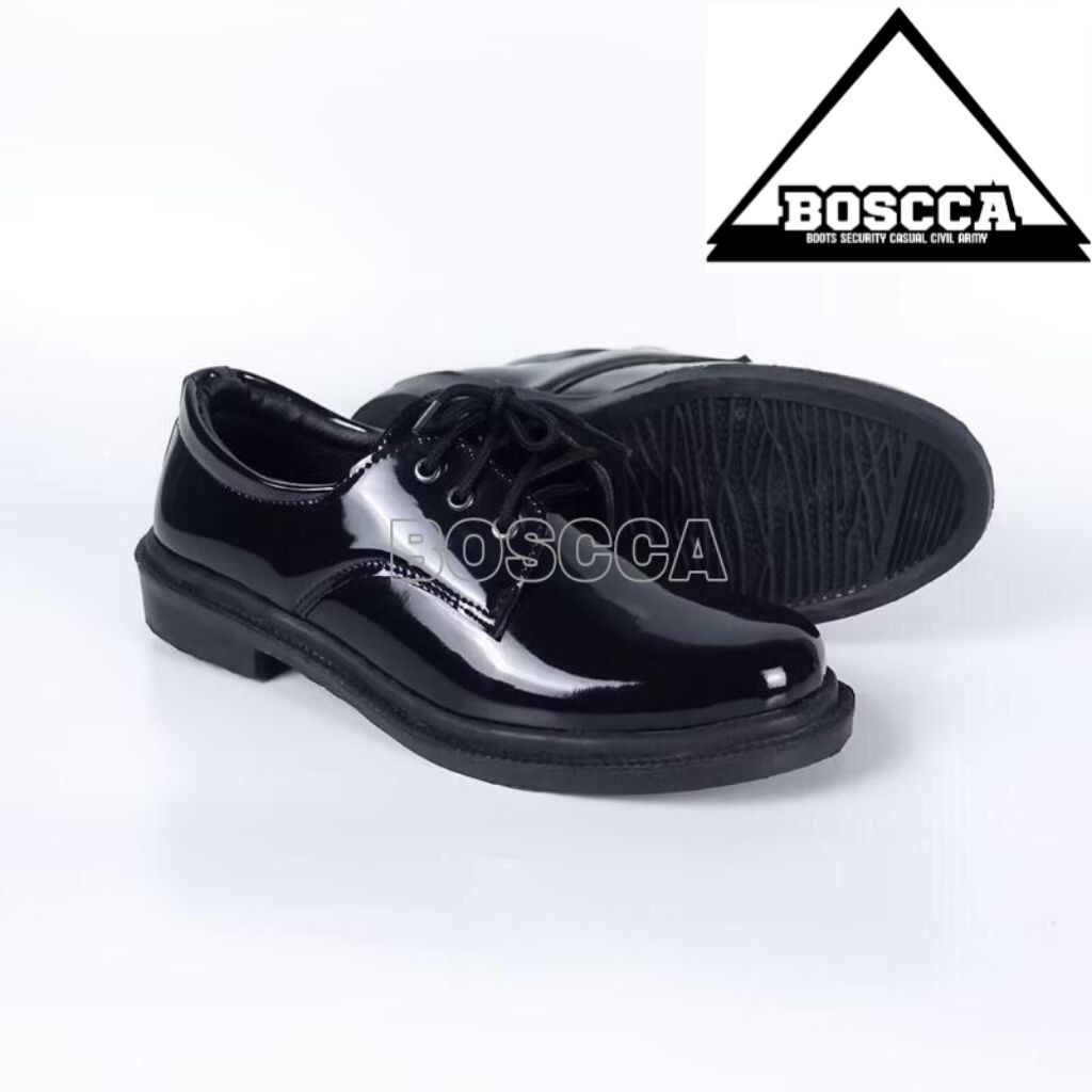 SEPATU PDH GIBSON TALI BIASA Merek boscca