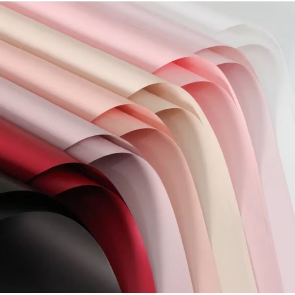 Cellophane Polos Solid | Kertas Buket Polos Solid | Wrapping Polos Tebal