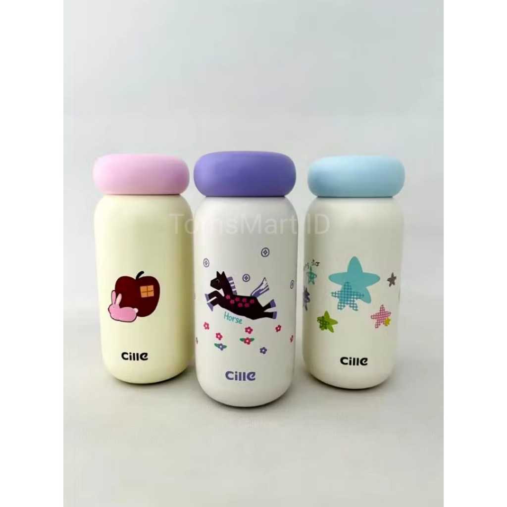 Cille XB-25111 Botol Tumbler Mini Karakter Vacuum Insulated 230ml Stainless Steel 316