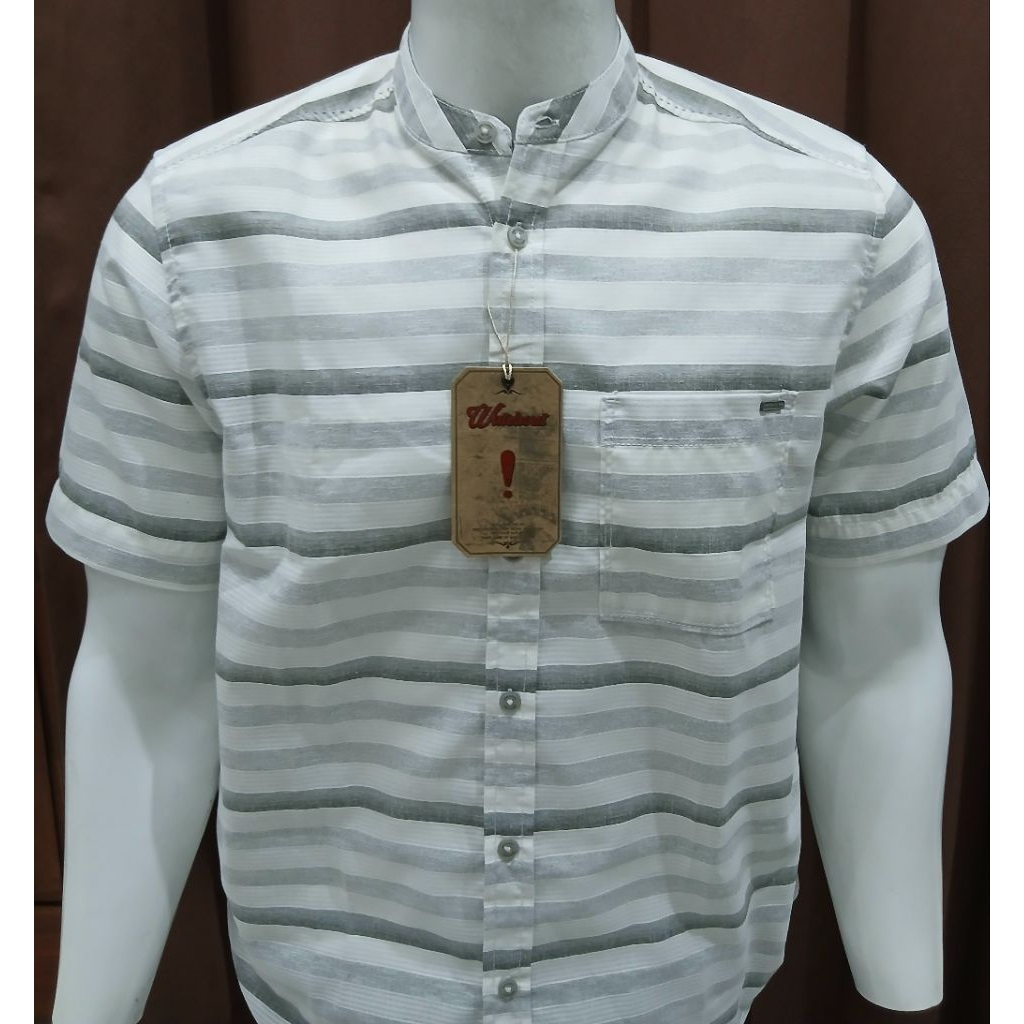 Kemeja Koko Watchout Casual Lengan Pendek Regular Fit Original