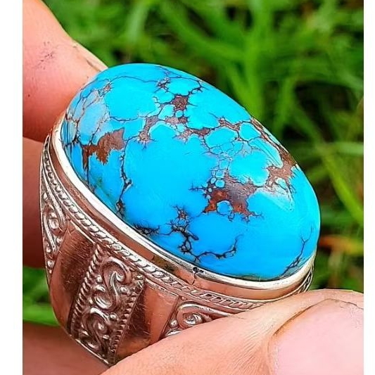 batu pirus Mesir serat merah natural kualitas super jennung jumbo