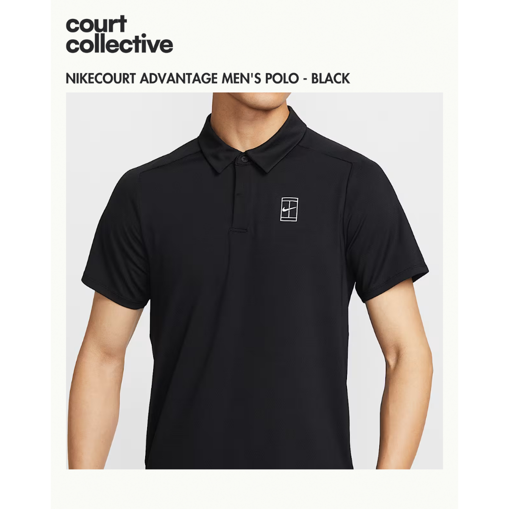 Nike Court Advantage Men's NikeCourt Polo - Black
