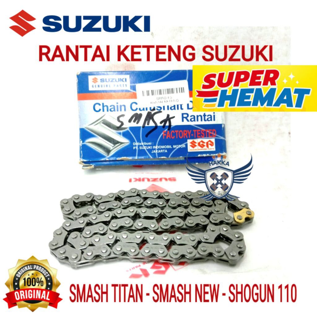 RANTAI KETENG ASLI SUZUKI SMASH TITAN, LANTAI KACANG ASLI SUZUKI SHOGUN 110, RANTAI KETENG ASLI SUZU