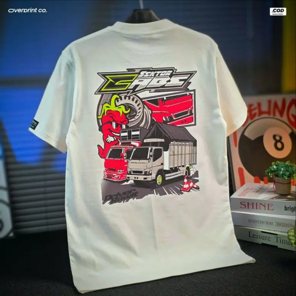 Kaos Truk Sektor Cabe / Baju Distro Truk Cabe / Pakaian Pria Dan Wanita / Atasan
