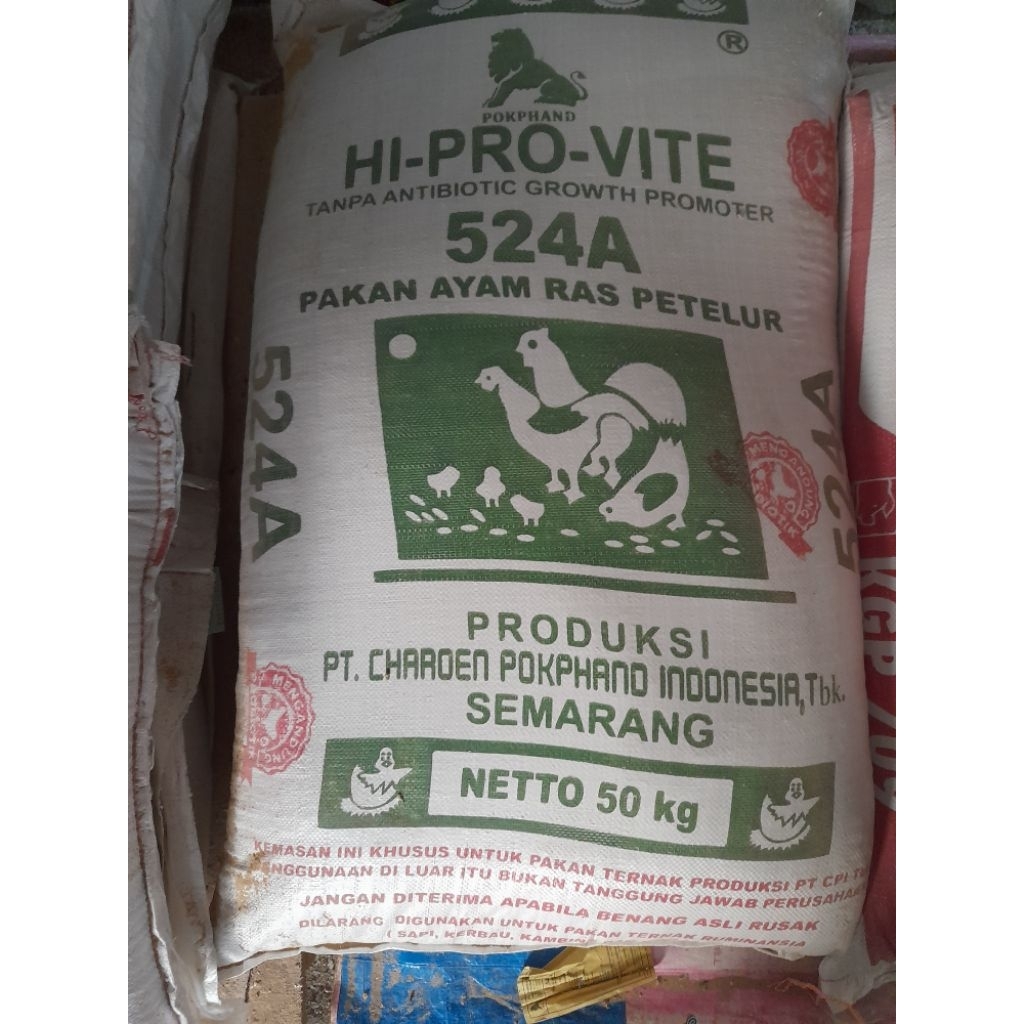 PUR AYAM PETELUR KOMPLIT Hi PRO VITE Pur 524A 1 Kg pakan jadi lengkap