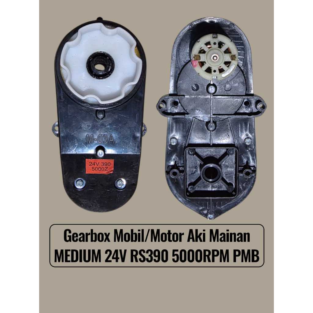 TERMURAH GEARBOK MOBIL AKI MAINAN DINAMO GEARBOK MOBIL AKI DAN MOTOR AKI MAINAN 24 VOLT 24V RS390 39