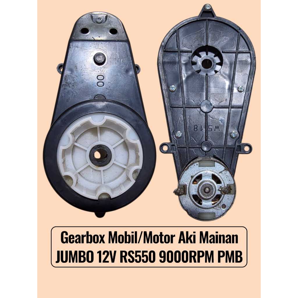 GEARBOK MOBIL AKI MAINAN DINAMO GEARBOK MOBIL AKI DAN MOTOR AKI MAINAN BESAR JUMBO 12 VOLT 12V RS550